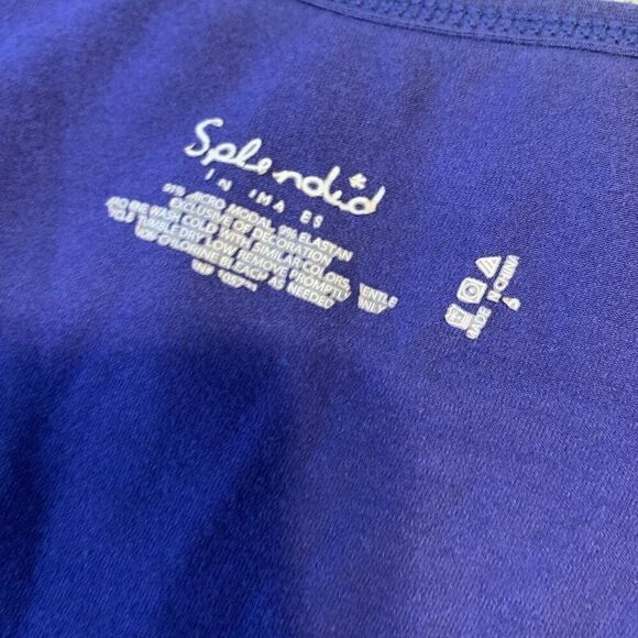 Splendid Intimates Womens Solid Purple Long Sleeve Sleep Mini Shirt Dress Small - Picture 3 of 4